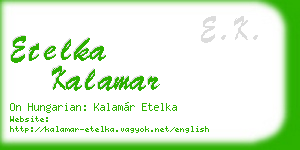 etelka kalamar business card